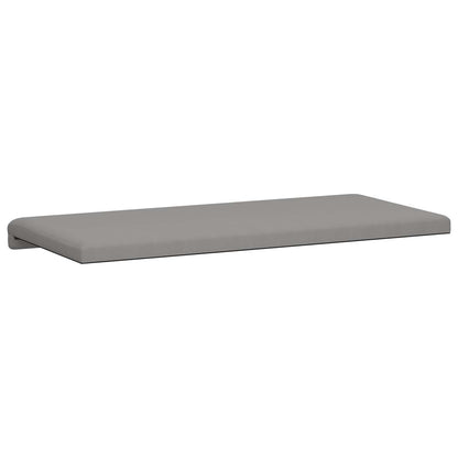 vidaXL Bench Cushion Textured Velvet Dark Grey Depth 35 cm