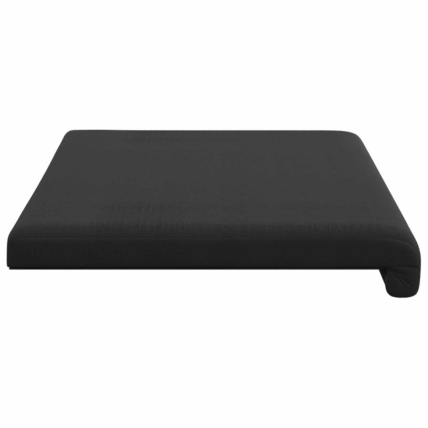 vidaXL Bench Cushion Textured Velvet Black Depth 35 cm