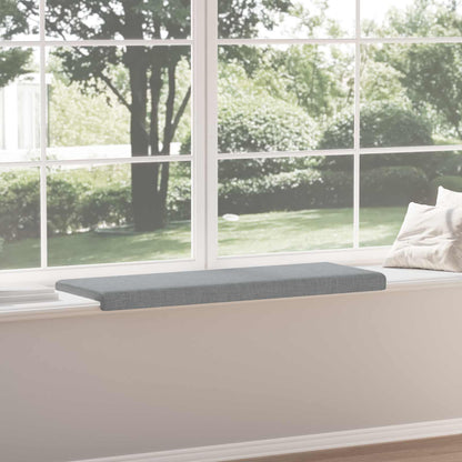 vidaXL Bench Cushion Fabric Light Grey Depth 35 cm