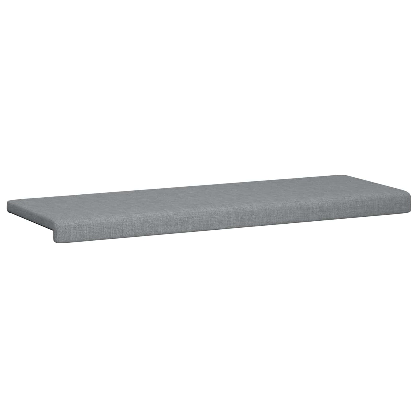 vidaXL Bench Cushion Fabric Light Grey Depth 35 cm