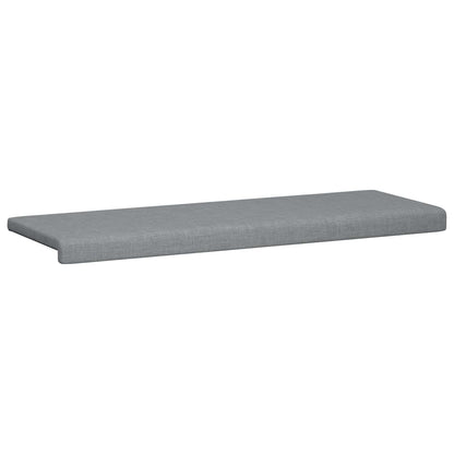 vidaXL Bench Cushion Fabric Light Grey Depth 35 cm
