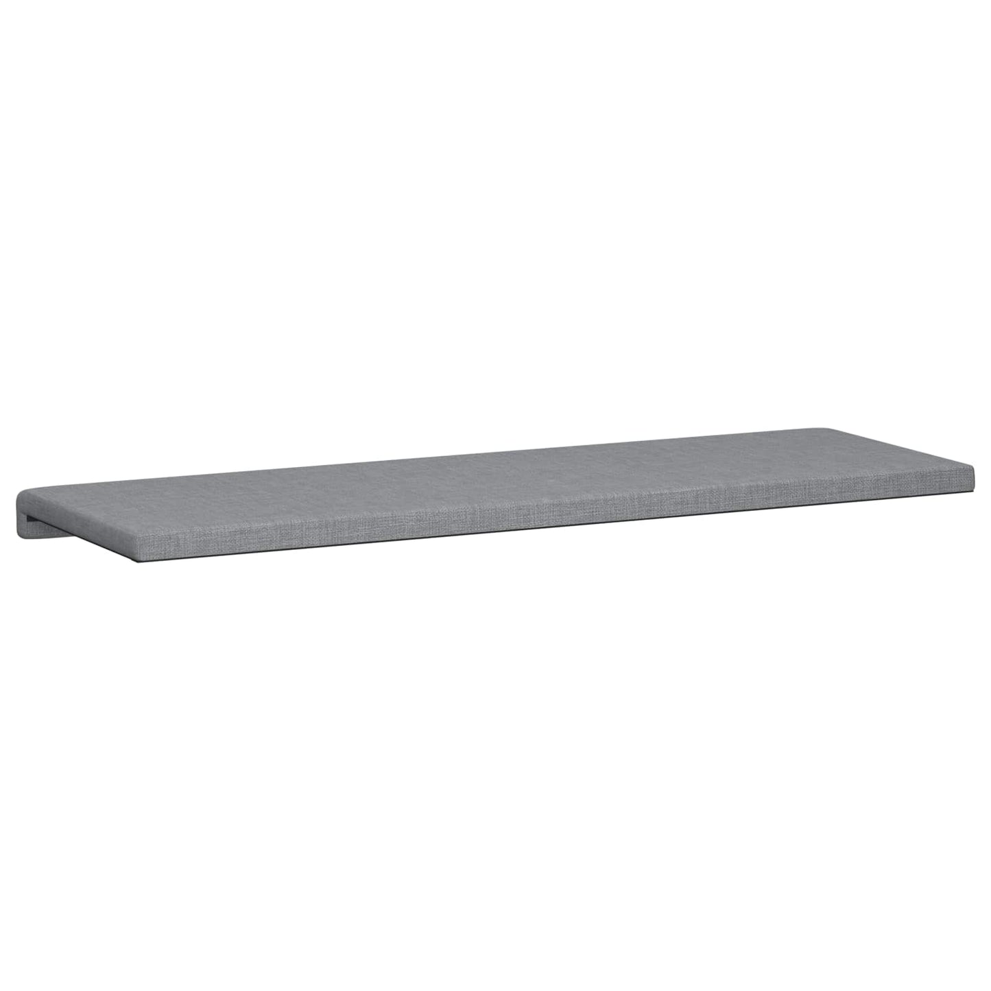 vidaXL Bench Cushion Fabric Light Grey Depth 35 cm