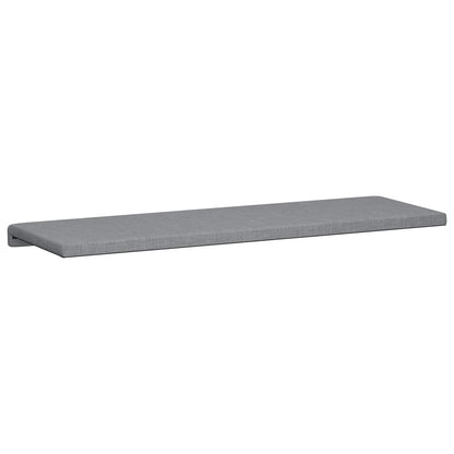 vidaXL Bench Cushion Fabric Light Grey Depth 35 cm