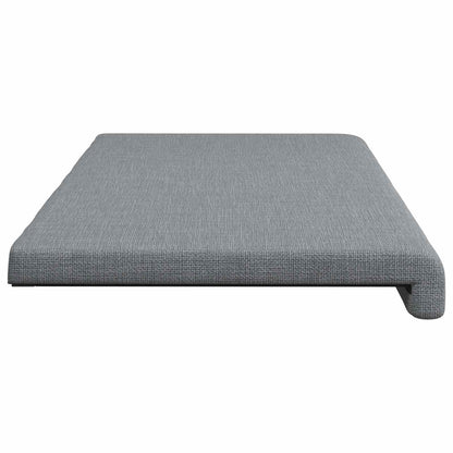 vidaXL Bench Cushion Fabric Light Grey Depth 35 cm