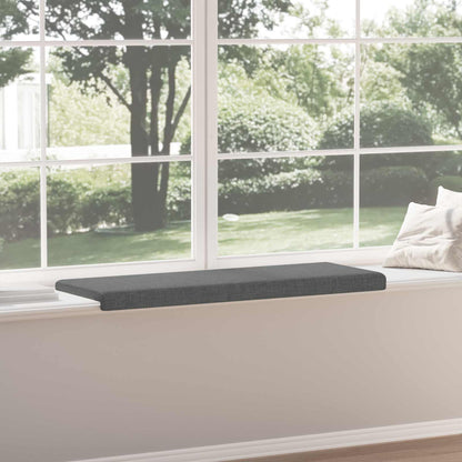 vidaXL Bench Cushion Fabric Dark Grey Depth 35 cm