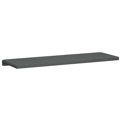vidaXL Bench Cushion Fabric Dark Grey Depth 35 cm