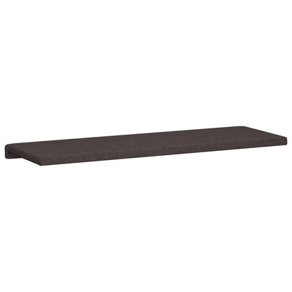 vidaXL Bench Cushion Fabric Dark Brown Depth 35 cm