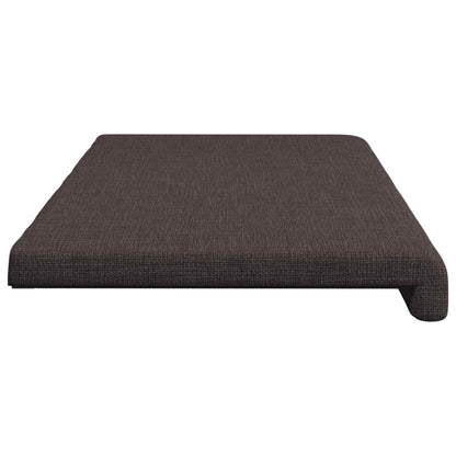 vidaXL Bench Cushion Fabric Dark Brown Depth 35 cm