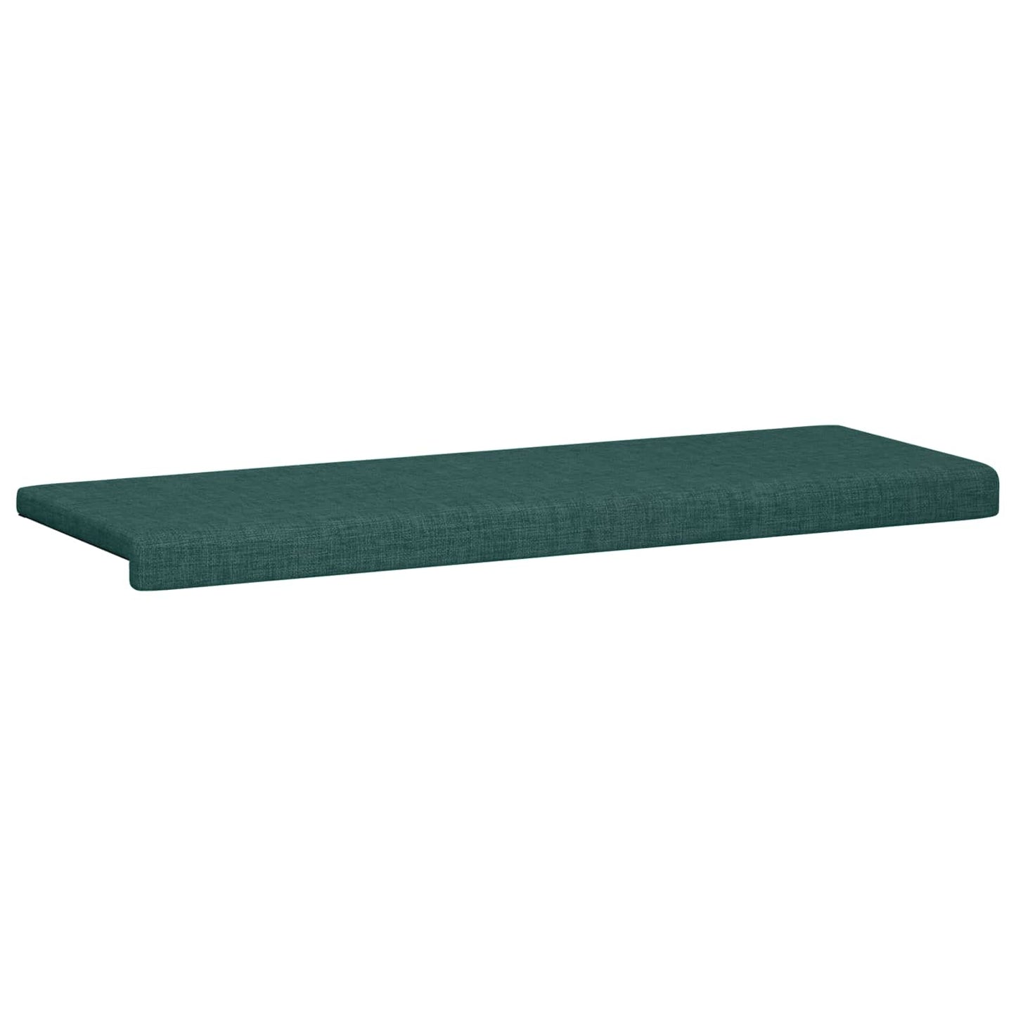 vidaXL Bench Cushion Fabric Dark Green Depth 35 cm