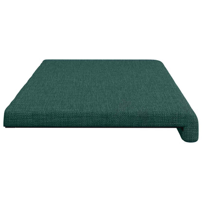 vidaXL Bench Cushion Fabric Dark Green Depth 35 cm