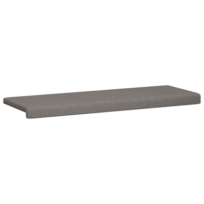 vidaXL Bench Cushion Fabric Taupe Depth 35 cm