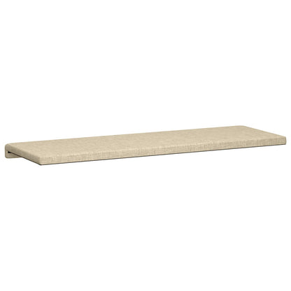 vidaXL Bench Cushion Fabric Cream Depth 35 cm