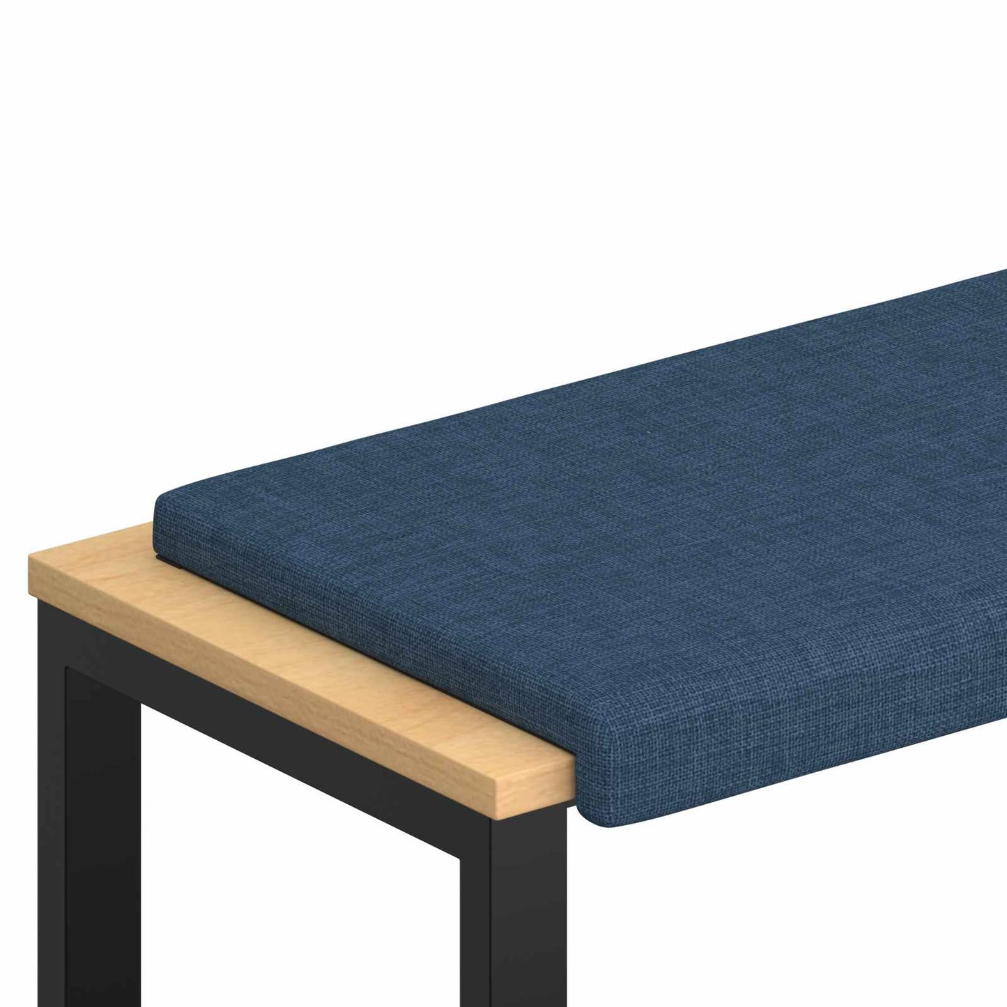 vidaXL Bench Cushion Fabric Blue Depth 35 cm