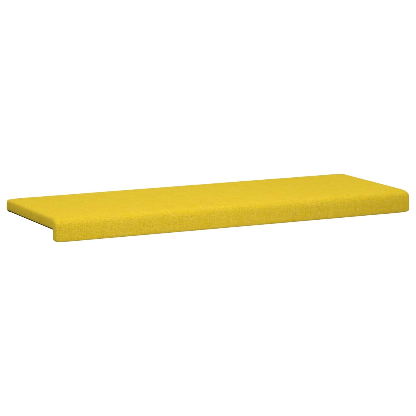 vidaXL Bench Cushion Fabric Light Yellow Depth 35 cm