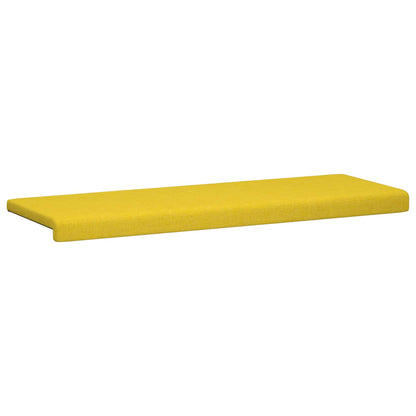 vidaXL Bench Cushion Fabric Light Yellow Depth 35 cm