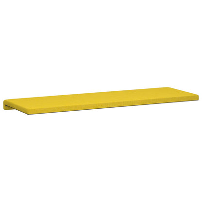 vidaXL Bench Cushion Fabric Light Yellow Depth 35 cm