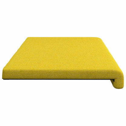 vidaXL Bench Cushion Fabric Light Yellow Depth 35 cm