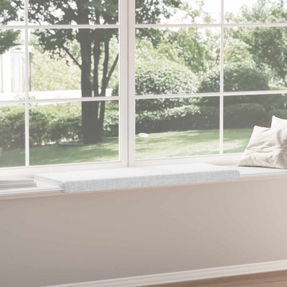 vidaXL Bench Cushion Fabric White Depth 35 cm