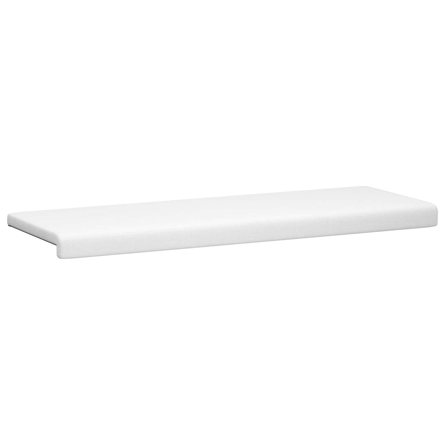 vidaXL Bench Cushion Fabric White Depth 35 cm