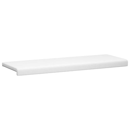 vidaXL Bench Cushion Fabric White Depth 35 cm