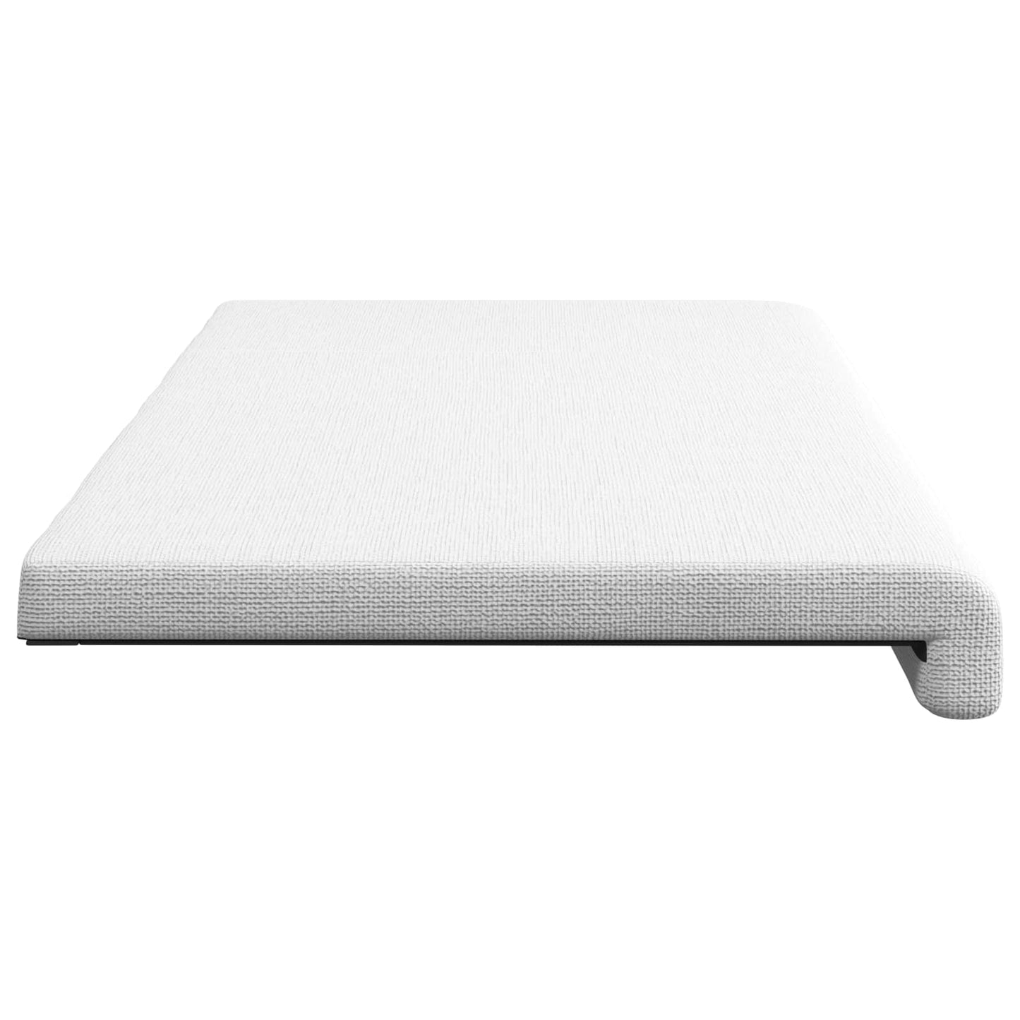 vidaXL Bench Cushion Fabric White Depth 35 cm