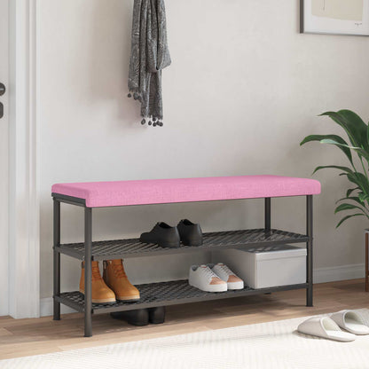vidaXL Bench Cushion Fabric Pink Depth 35 cm