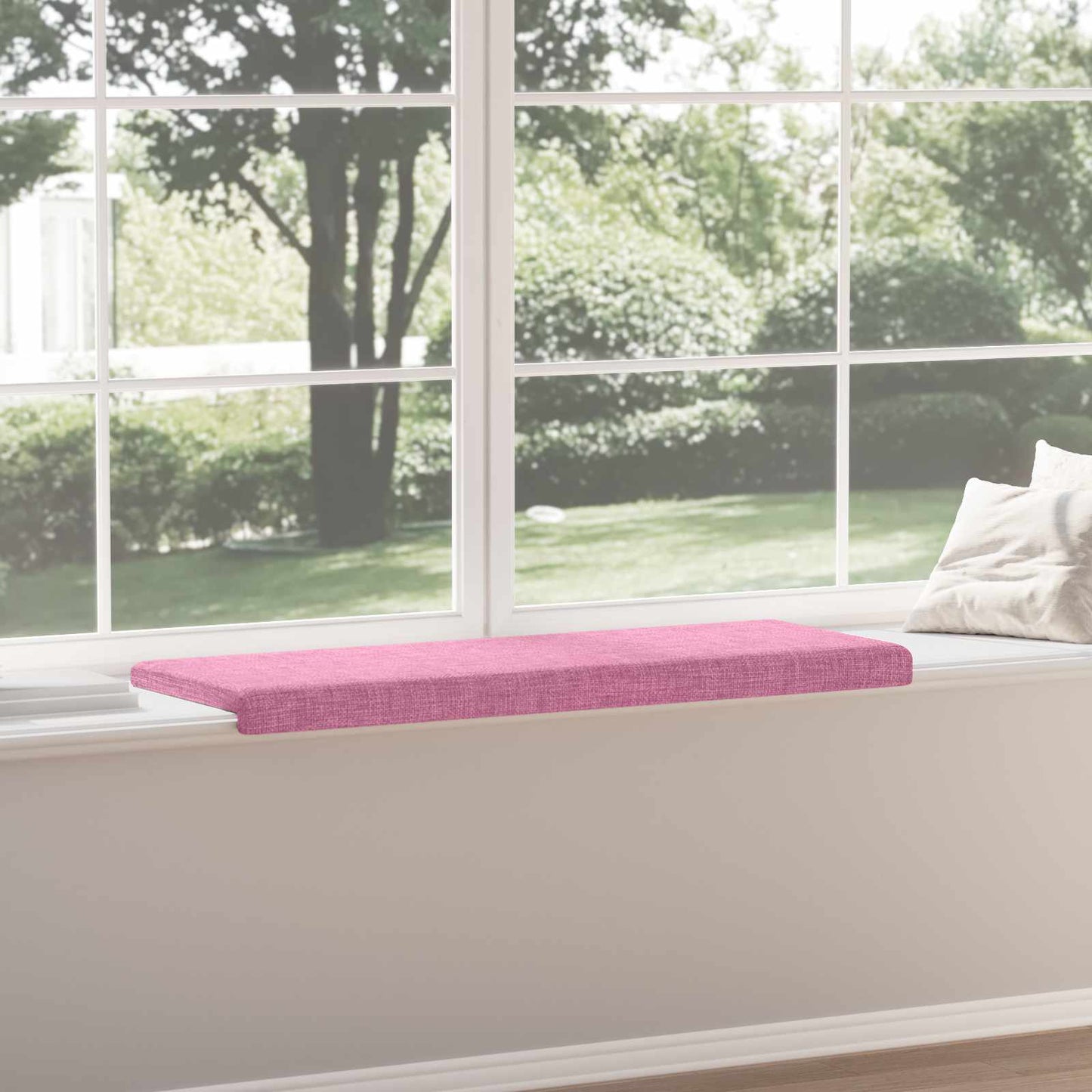 vidaXL Bench Cushion Fabric Pink Depth 35 cm