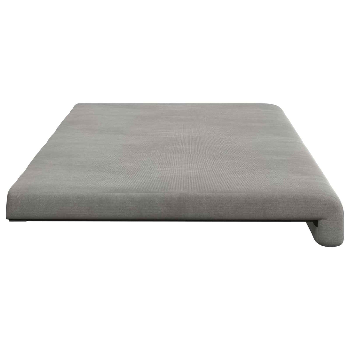 vidaXL Bench Cushion Velvet Light Grey Depth 35 cm