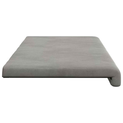 vidaXL Bench Cushion Velvet Light Grey Depth 35 cm