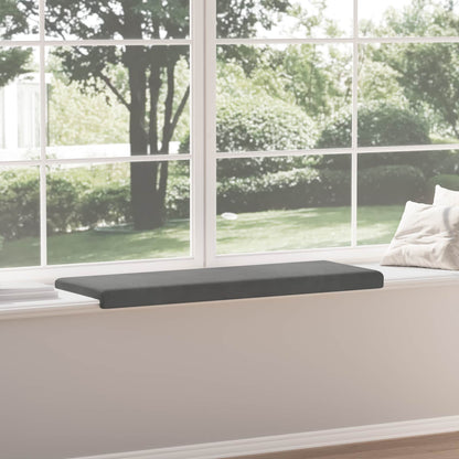 vidaXL Bench Cushion Velvet Dark Grey Depth 35 cm