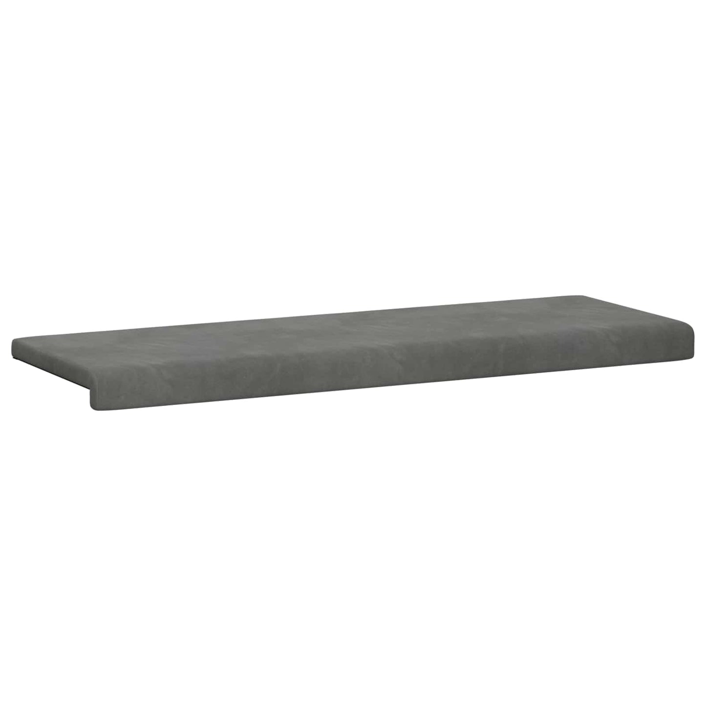vidaXL Bench Cushion Velvet Dark Grey Depth 35 cm