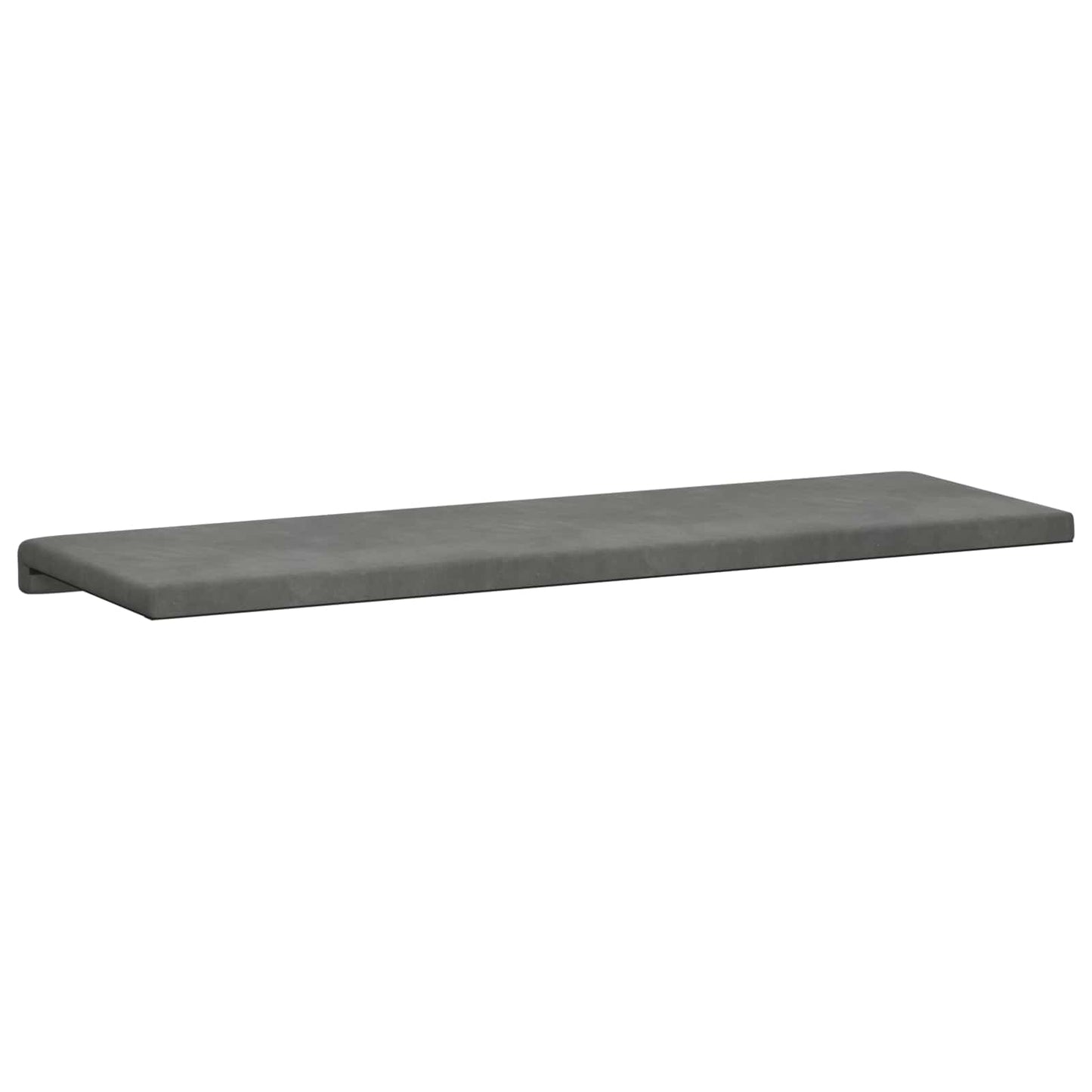 vidaXL Bench Cushion Velvet Dark Grey Depth 35 cm