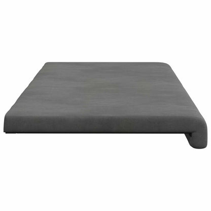 vidaXL Bench Cushion Velvet Dark Grey Depth 35 cm