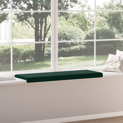 vidaXL Bench Cushion Velvet Dark Green Depth 35 cm