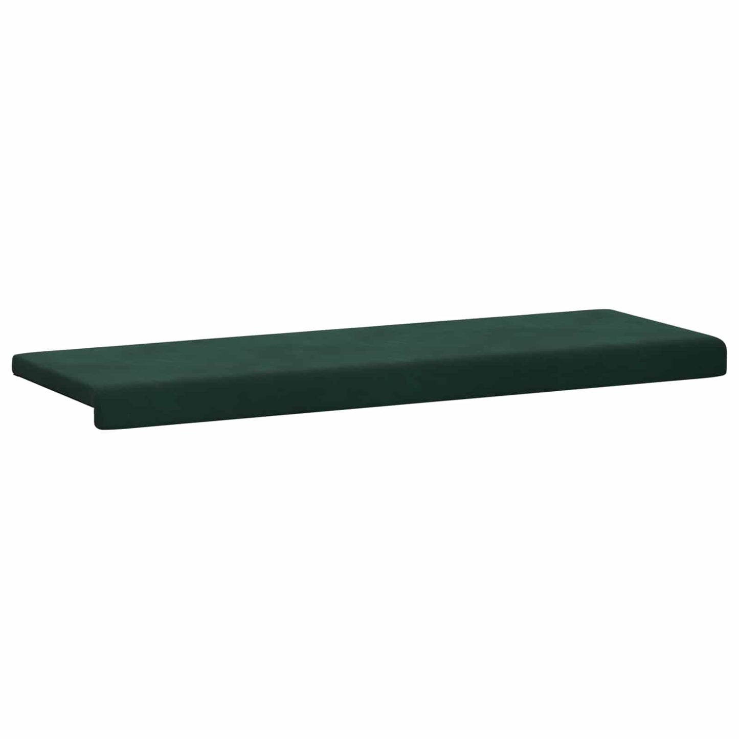 vidaXL Bench Cushion Velvet Dark Green Depth 35 cm