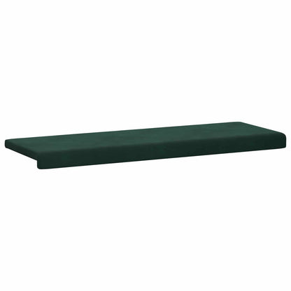 vidaXL Bench Cushion Velvet Dark Green Depth 35 cm