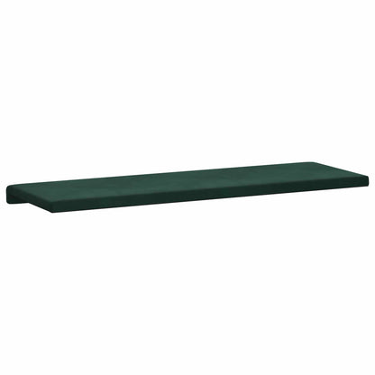 vidaXL Bench Cushion Velvet Dark Green Depth 35 cm