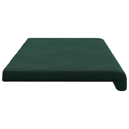 vidaXL Bench Cushion Velvet Dark Green Depth 35 cm