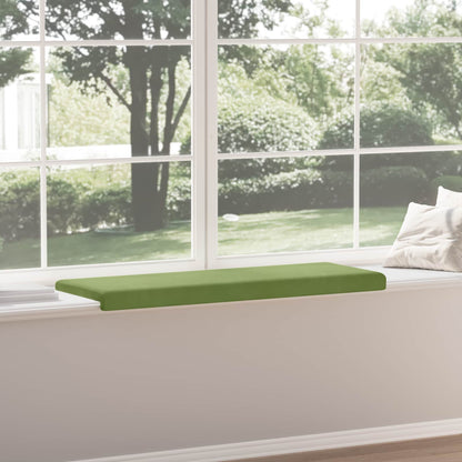vidaXL Bench Cushion Velvet Light Green Depth 35 cm