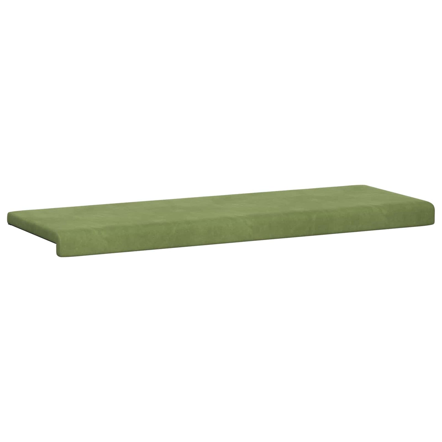 vidaXL Bench Cushion Velvet Light Green Depth 35 cm