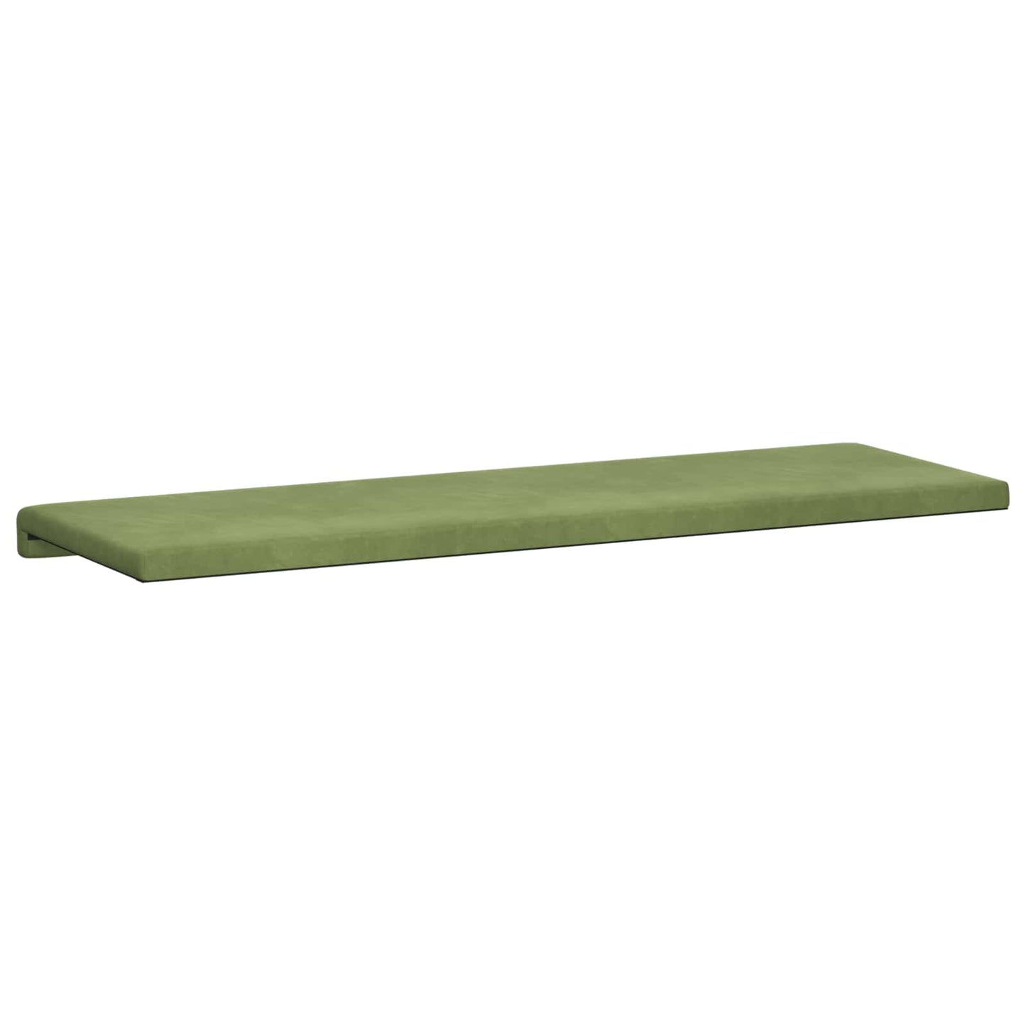 vidaXL Bench Cushion Velvet Light Green Depth 35 cm
