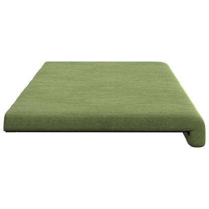 vidaXL Bench Cushion Velvet Light Green Depth 35 cm
