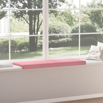 vidaXL Bench Cushion Velvet Pink Depth 35 cm