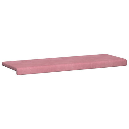 vidaXL Bench Cushion Velvet Pink Depth 35 cm