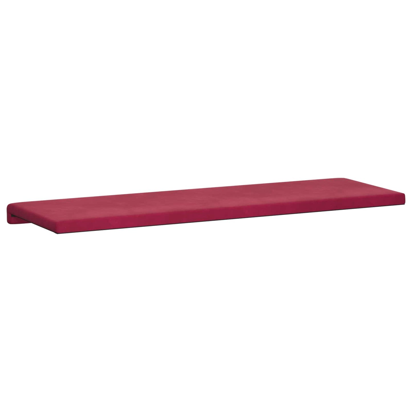 vidaXL Bench Cushion Velvet Wine Red Depth 35 cm