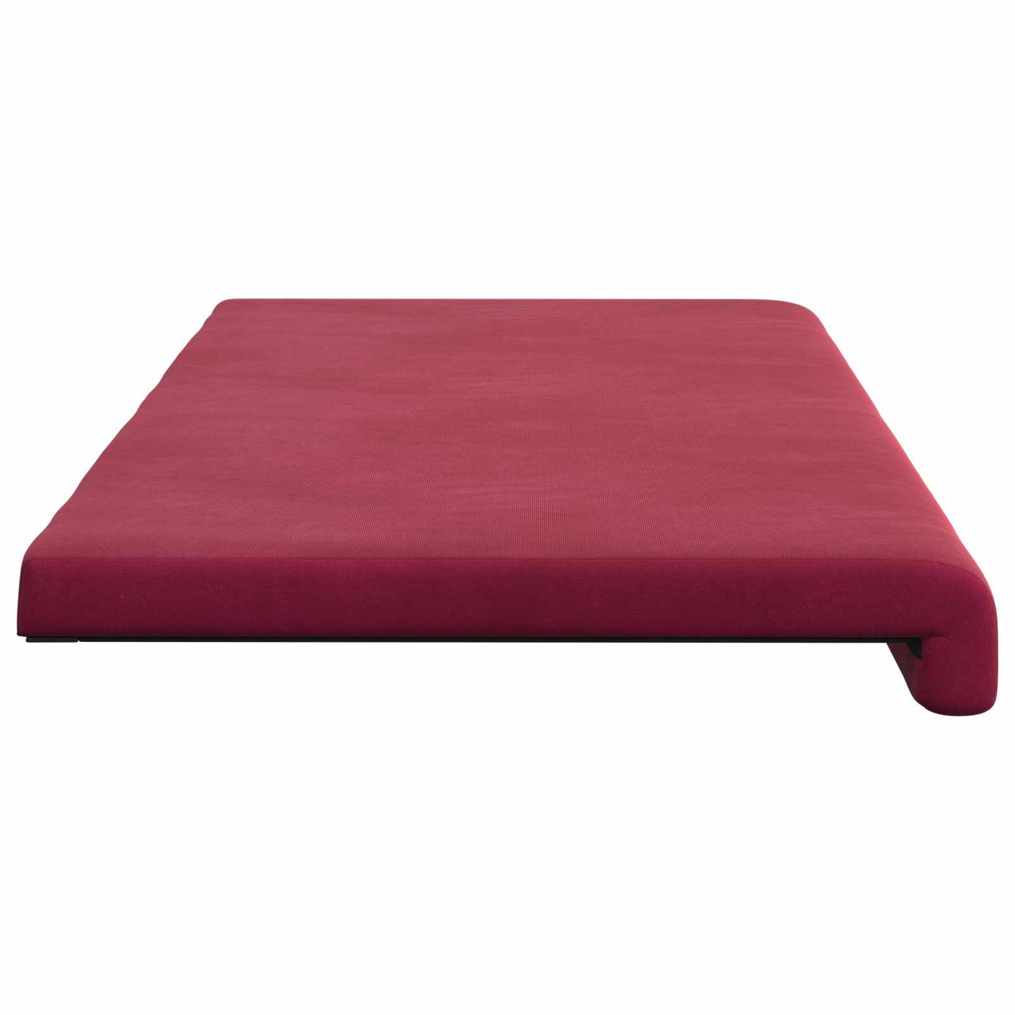 vidaXL Bench Cushion Velvet Wine Red Depth 35 cm