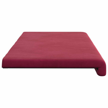 vidaXL Bench Cushion Velvet Wine Red Depth 35 cm
