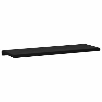 vidaXL Bench Cushion Velvet Black Depth 35 cm