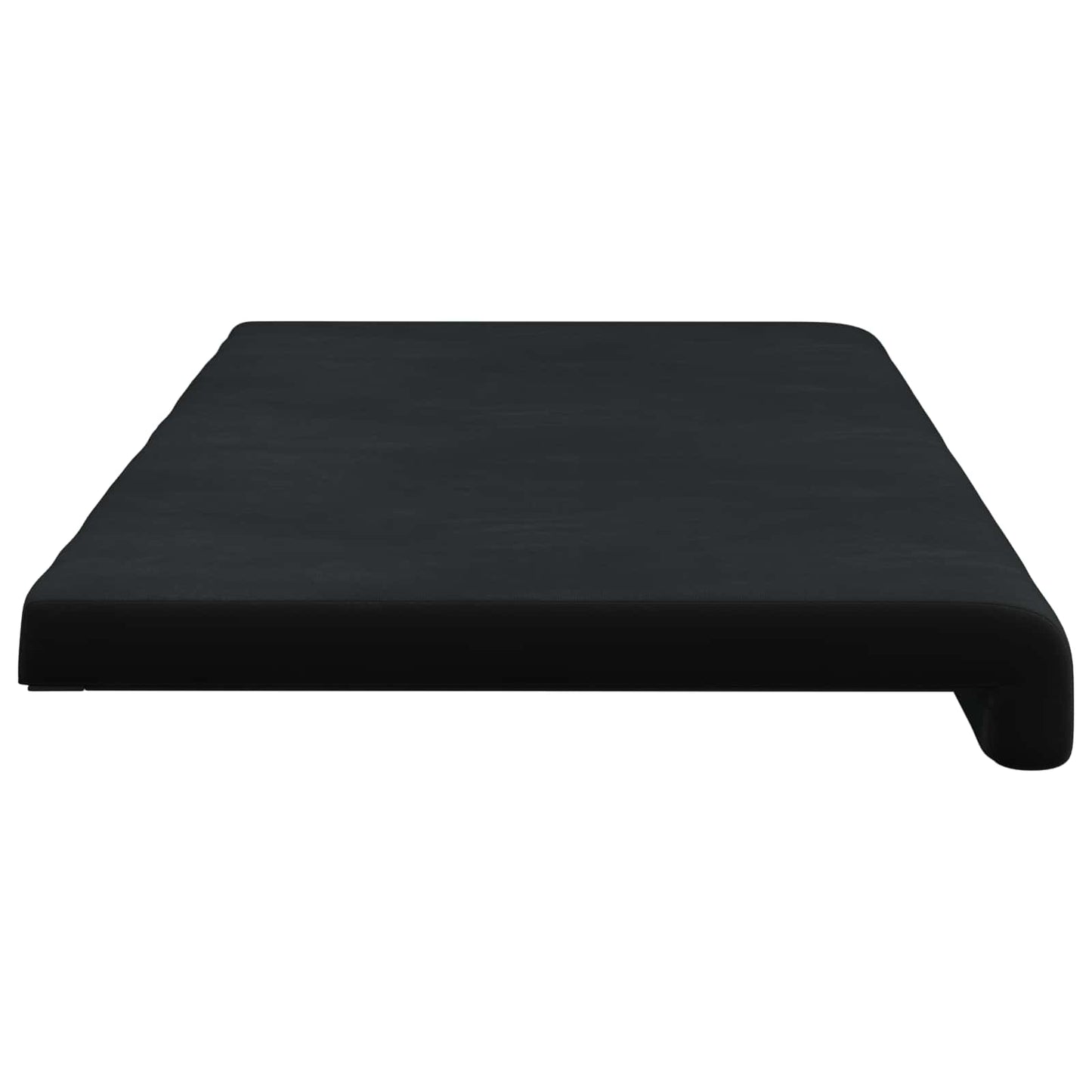 vidaXL Bench Cushion Velvet Black Depth 35 cm