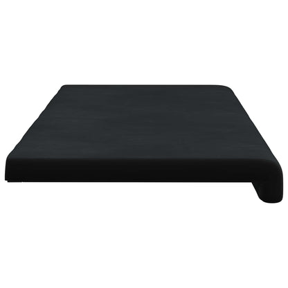 vidaXL Bench Cushion Velvet Black Depth 35 cm